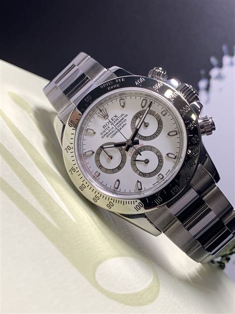 rolex daytona stainless steel white dial|rolex daytona black price.